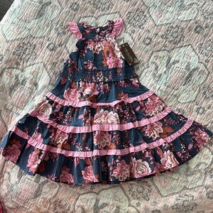 Matilda Jane Pink and Blue Ruffled Sundress